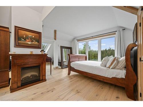 13567 Second Line, Milton, ON - Indoor Photo Showing Bedroom With Fireplace