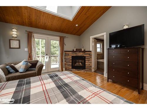 2059 Upper Big Chute Road, Coldwater, ON - Indoor With Fireplace