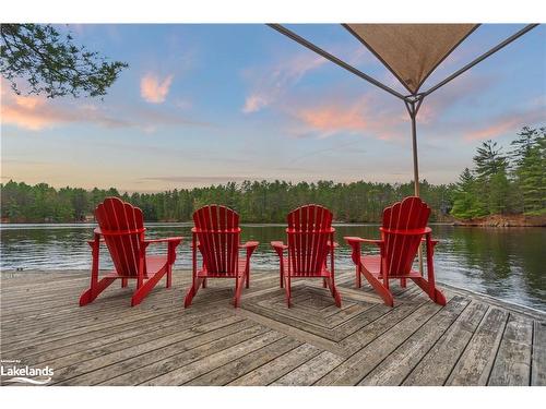 38 Sr405 Severn River Shore, Muskoka Lakes Twp, ON - Outdoor With Body Of Water With Deck Patio Veranda With View
