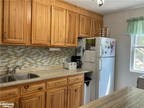 185 Wilson Lake, Port Loring, ON - Indoor Photo Showing Kitchen With Double Sink