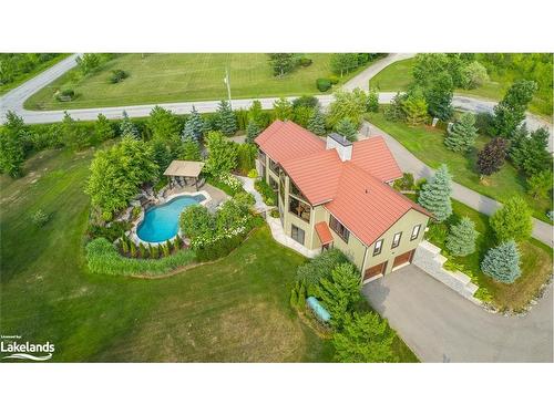 160 Robertson Avenue, Meaford Municipality, ON - Outdoor With In Ground Pool With View