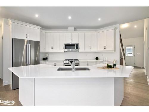 119 Schooners Lane, Thornbury, ON - Indoor Photo Showing Kitchen With Double Sink With Upgraded Kitchen