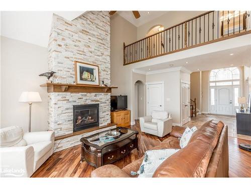 837568 Fourth Line E, Mulmur, ON - Indoor Photo Showing Living Room With Fireplace
