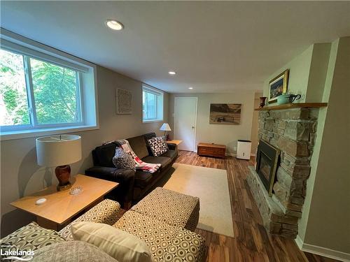 828473 40 Grey Road, The Blue Mountains, ON - Indoor Photo Showing Living Room With Fireplace