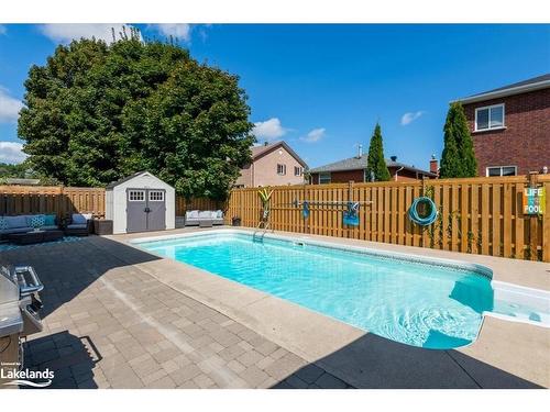 215 Margaret Street, Midland, ON - Outdoor With In Ground Pool With Deck Patio Veranda With Exterior