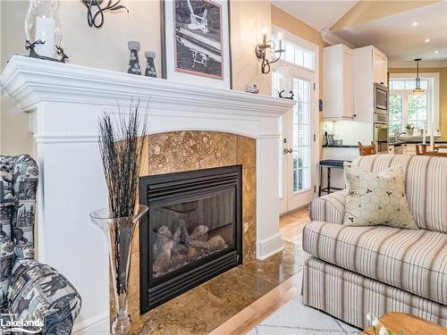 2964 Pinecone Trail, Washago, ON - Indoor Photo Showing Living Room With Fireplace