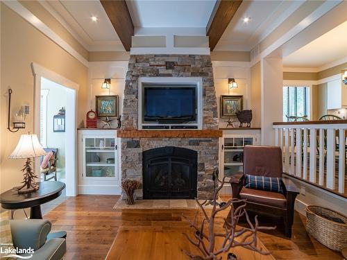 1020 Birch Glen Villa 12 Week 4 Road, Baysville, ON - Indoor Photo Showing Living Room With Fireplace