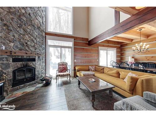 112 Starlight Lane, Meaford, ON - Indoor Photo Showing Living Room With Fireplace