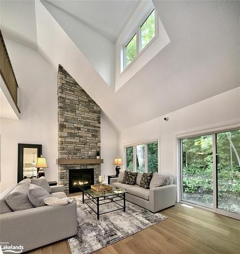 104 Schooners Lane, Thornbury, ON - Indoor Photo Showing Living Room With Fireplace
