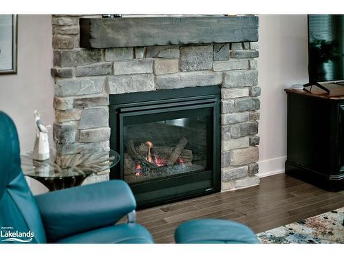 209 Snowberry Lane, Kemble, ON - Indoor Photo Showing Living Room With Fireplace