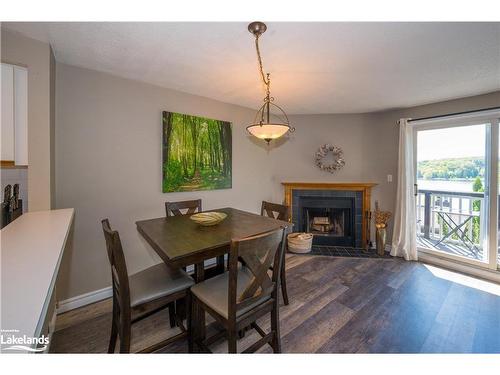 26 Turner Drive, Huntsville, ON - Indoor Photo Showing Dining Room With Fireplace