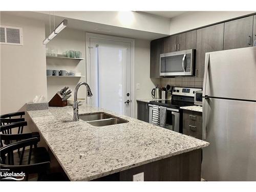 108-2 Cove Court, Collingwood, ON - Indoor Photo Showing Kitchen With Stainless Steel Kitchen With Double Sink
