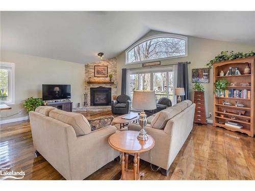 3628 Bayou Road, Severn, ON - Indoor Photo Showing Living Room With Fireplace