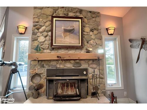 80 Corey Crescent, Tobermory, ON - Indoor Photo Showing Living Room With Fireplace