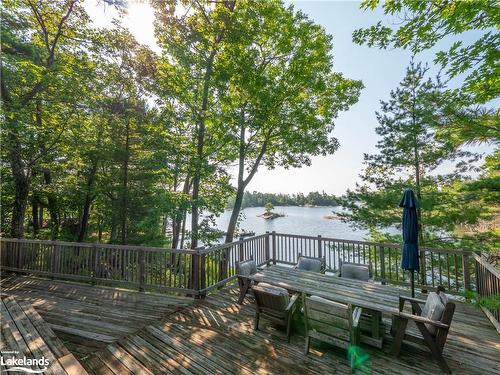 460 Island, Parry Sound, ON - Outdoor With Body Of Water With Deck Patio Veranda