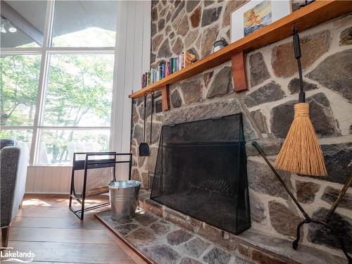 460 Island, Parry Sound, ON - Indoor With Fireplace