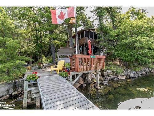 B207-7 Wahsoune Island, Archipelago South, ON - Outdoor With Deck Patio Veranda