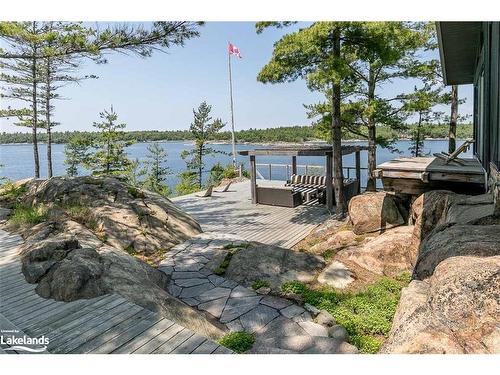 4 B415 Bernyk Island, Archipelago South, ON - Outdoor With Body Of Water With Deck Patio Veranda With View