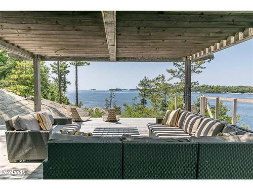 4 B415 Bernyk Island, Archipelago South, ON - Outdoor With Body Of Water With Deck Patio Veranda With View