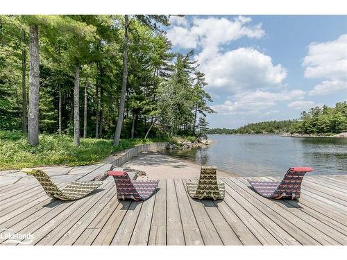 4 B415 Bernyk Island, Archipelago South, ON - Outdoor With Body Of Water With Deck Patio Veranda With View