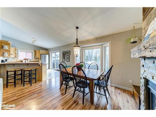 339 Robinson Road, Wasaga Beach, ON - Indoor Photo Showing Dining Room With Fireplace