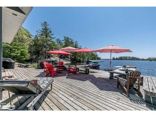 B55-19 Moon Island, The Archipelago, ON - Outdoor With Body Of Water With Deck Patio Veranda