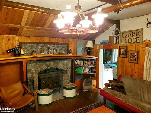 0 Bucktooth Island, Perry, ON - Indoor Photo Showing Other Room With Fireplace