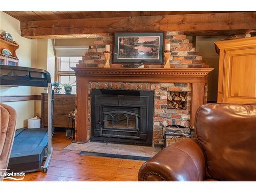 1011 Sterling Lane, Minden, ON - Indoor Photo Showing Living Room With Fireplace
