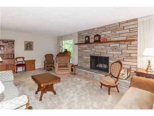 59 Mcdonald Street, Bracebridge, ON - Indoor Photo Showing Living Room With Fireplace