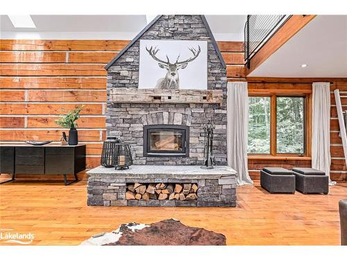 245596 22 Side Road, Meaford, ON - Indoor With Fireplace