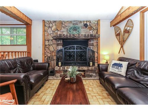 19 Macedonia Circle, Tiny, ON - Indoor Photo Showing Living Room With Fireplace