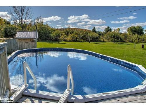 126204 Muir Street, Meaford, ON - Outdoor With Above Ground Pool