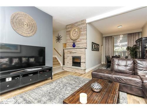 60 42Nd Street S, Wasaga Beach, ON - Indoor Photo Showing Living Room With Fireplace