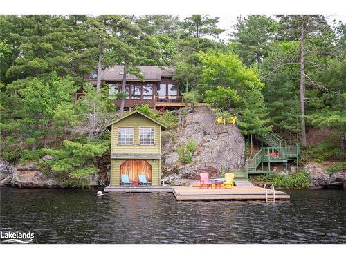 5720 Kahshe Lake, Gravenhurst, ON - Outdoor With Body Of Water With Deck Patio Veranda