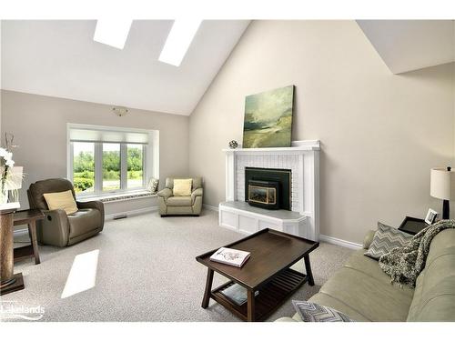 78158 11Th Line, Meaford, ON - Indoor Photo Showing Living Room With Fireplace
