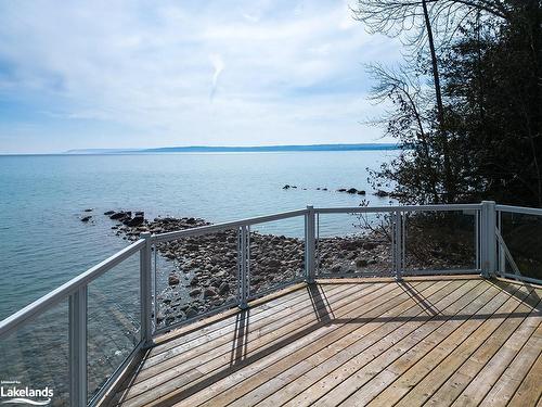 283 Cedar Avenue, Meaford, ON - Outdoor With Body Of Water With Deck Patio Veranda With View