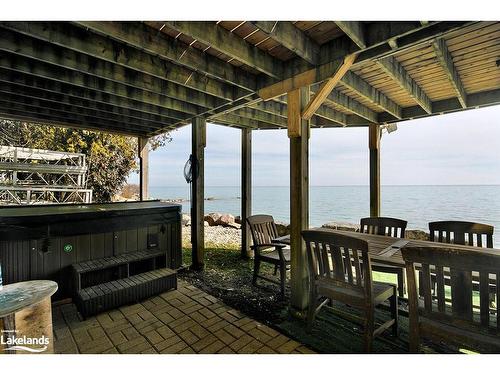 283 Cedar Avenue, Meaford, ON - Outdoor With Body Of Water With Deck Patio Veranda With Exterior