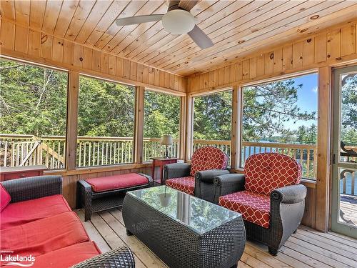 1397 Port Cunnington Road, Dwight, ON - Outdoor With Deck Patio Veranda With Exterior