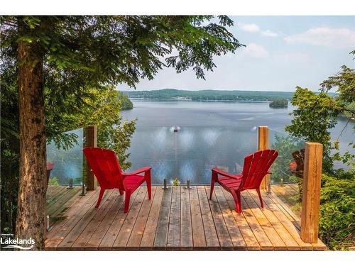 59 Waters Edge Lane, Huntsville, ON - Outdoor With Body Of Water With Deck Patio Veranda With View