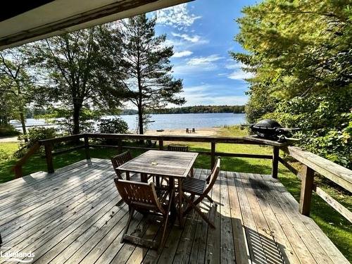 1113 Moon River Road, Bala, ON - Outdoor With Body Of Water With Deck Patio Veranda With View