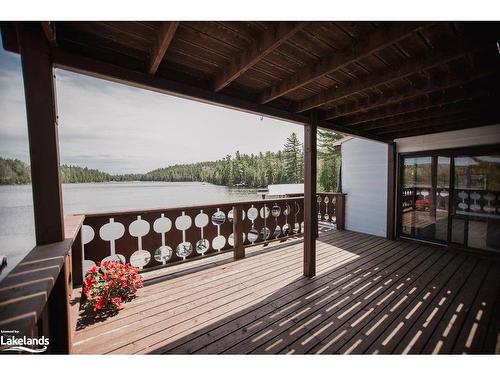 51 Stevens Road, Temagami, ON - Outdoor With Body Of Water With Deck Patio Veranda With Exterior