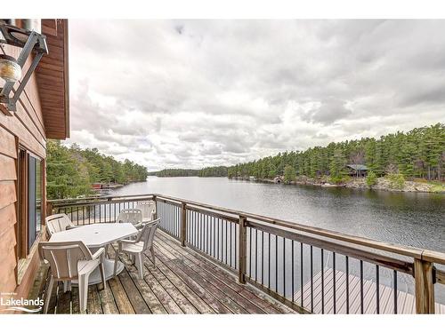 15 Sr405 Severn River Shore, Muskoka Lakes, ON - Outdoor With Body Of Water With Deck Patio Veranda