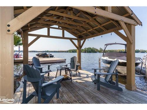 99 Bala Park Island, Bala, ON - Outdoor With Body Of Water With Deck Patio Veranda With Exterior
