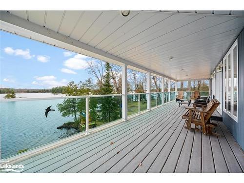 24 Wendy'S Lane, Mckellar, ON - Outdoor With Body Of Water With Deck Patio Veranda With Exterior