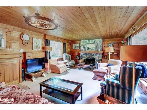 8819 9 County Road, Dunedin, ON - Indoor Photo Showing Living Room With Fireplace