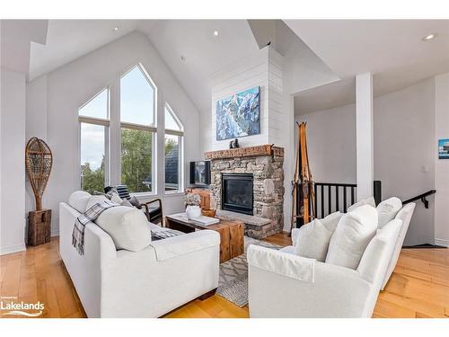 105 Millennium Way, The Blue Mountains, ON - Indoor Photo Showing Living Room With Fireplace