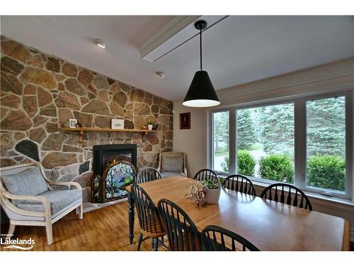 17 Silver Creek Drive, Collingwood, ON - Indoor Photo Showing Dining Room With Fireplace