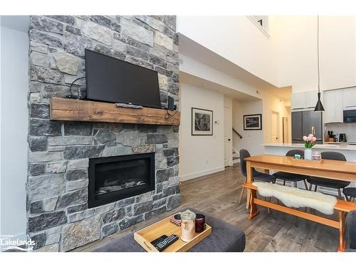 306-10 Beausoleil Lane, The Blue Mountains, ON - Indoor Photo Showing Living Room With Fireplace