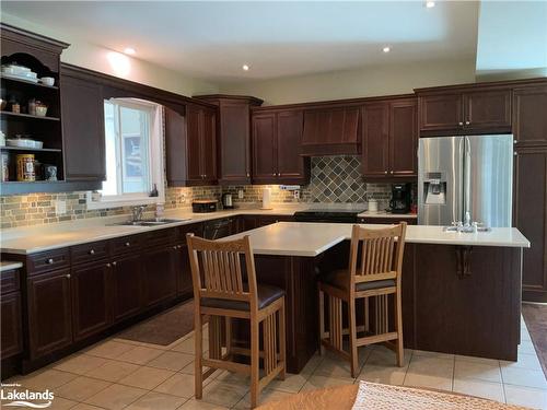 615 Seagull Lake Road, Arnstein, ON - Indoor Photo Showing Kitchen With Double Sink