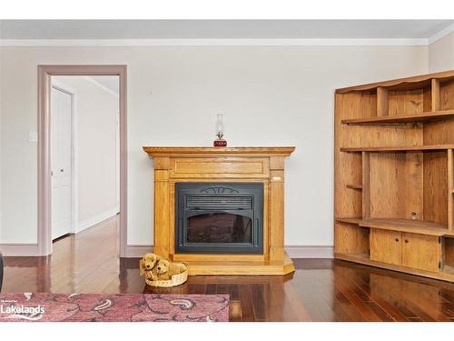 8 Shacktown Road, Byng Inlet, ON - Indoor Photo Showing Living Room With Fireplace